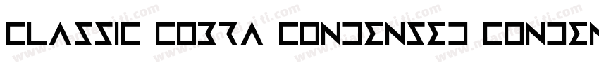 Classic Cobra Condensed Condensed字体转换